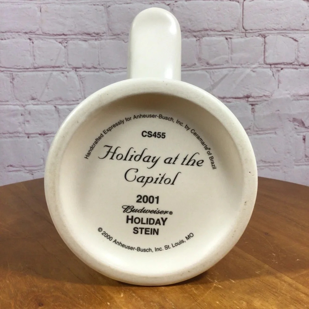 Budweiser 2001 Holiday Stein “Holiday at the Capitol” CS445 - Picture 6 of 6